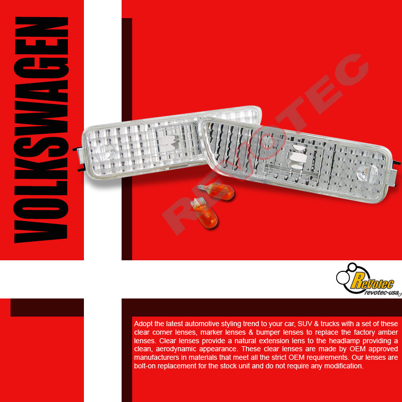 99-05 VW Jetta/Golf MK4 EURO BUMPER LIGHTS 03 04 00 01 