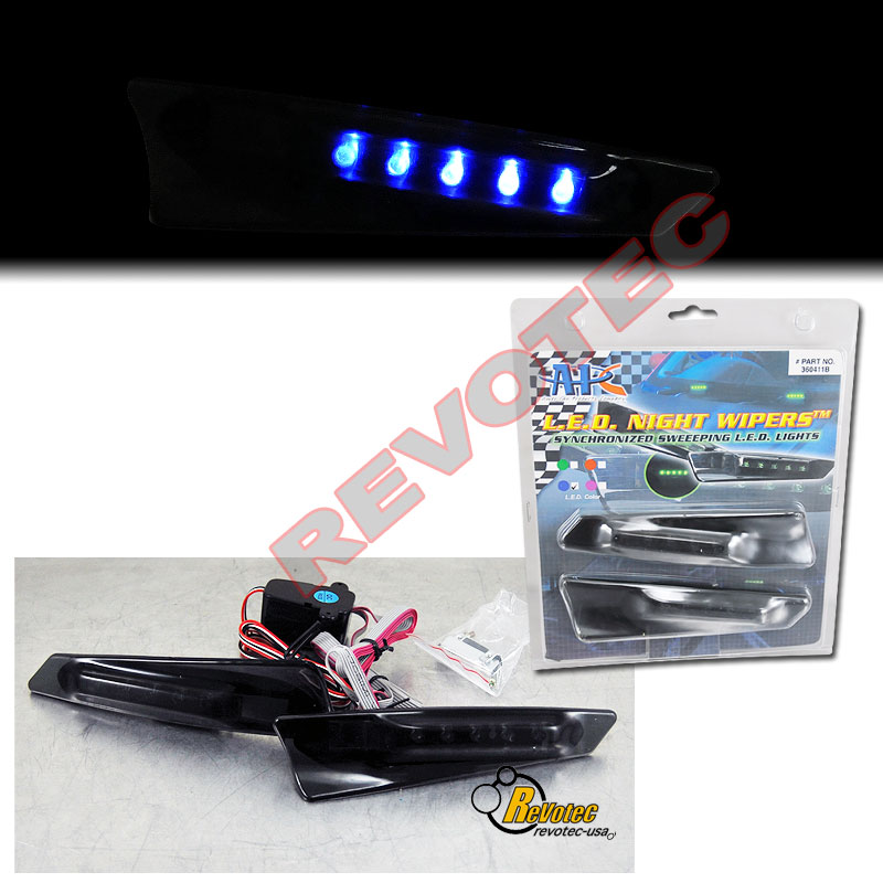 APC UNIVERSAL BLUE LED LIGHT WINDSHIELD WIPER WIPERS eBay