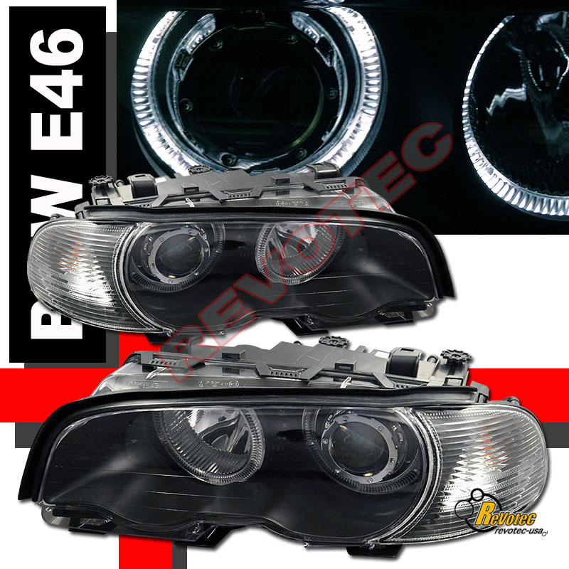 00 01 02 03 Bmw E46 2dr Coupe Dual Halo Projector