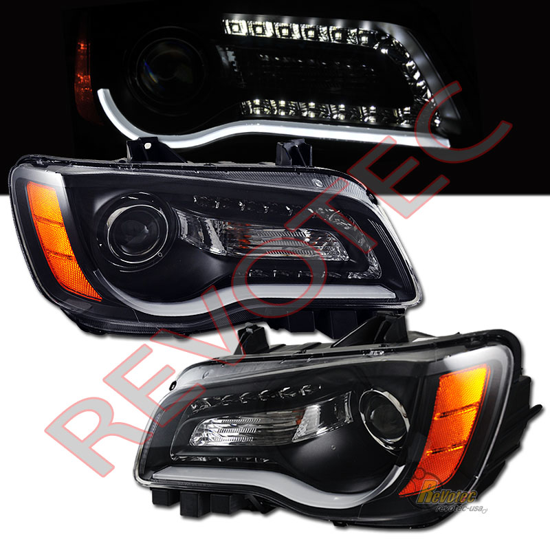 11 12 13 14 Chrysler 300 Led Bar Projector Headlights