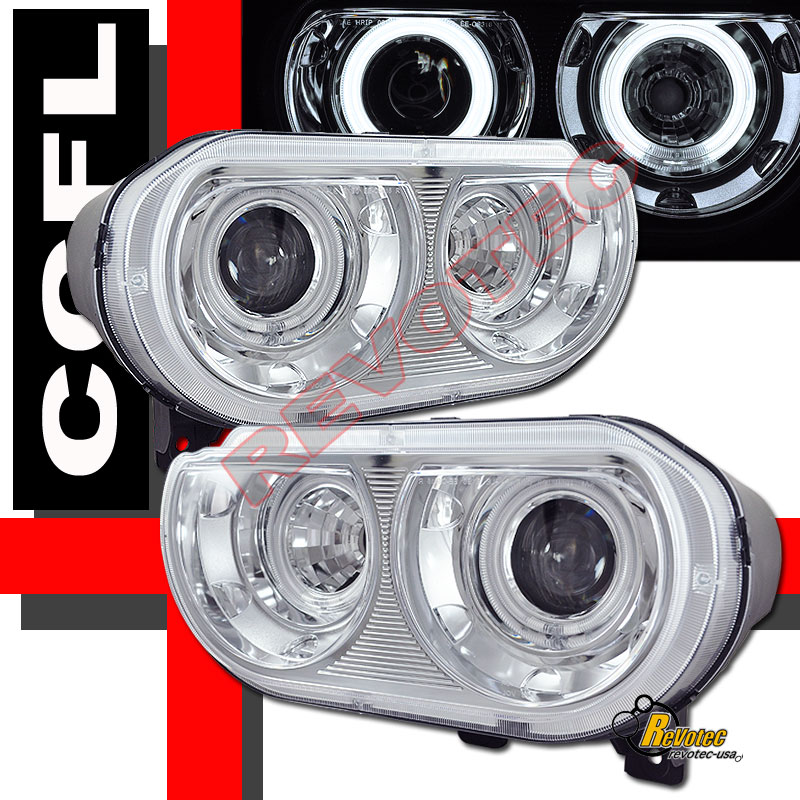 08 09 10 Dodge Challenger Dual Ccfl Halo Projector