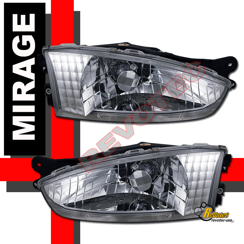9902 Mitsubishi Mirage LS DE 2Dr Coupe Chrome Headlights & LED Tail