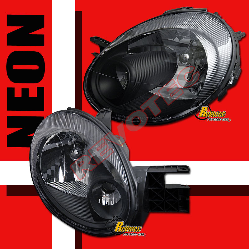03 04 05 DODGE NEON SE SXT SRT4 SRT4 BLACK HEADLIGHTS & RED CLEAR TAIL