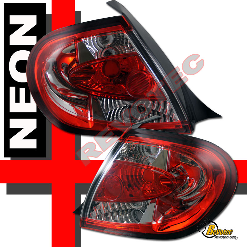 03 04 05 DODGE NEON SE SXT SRT4 SRT4 BLACK HEADLIGHTS & RED CLEAR TAIL