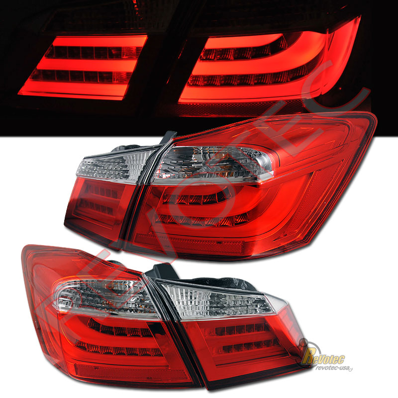 20132014 Honda Accord EX LX Sport 4Dr 4DOOR Sedan Red LED Tail Lights