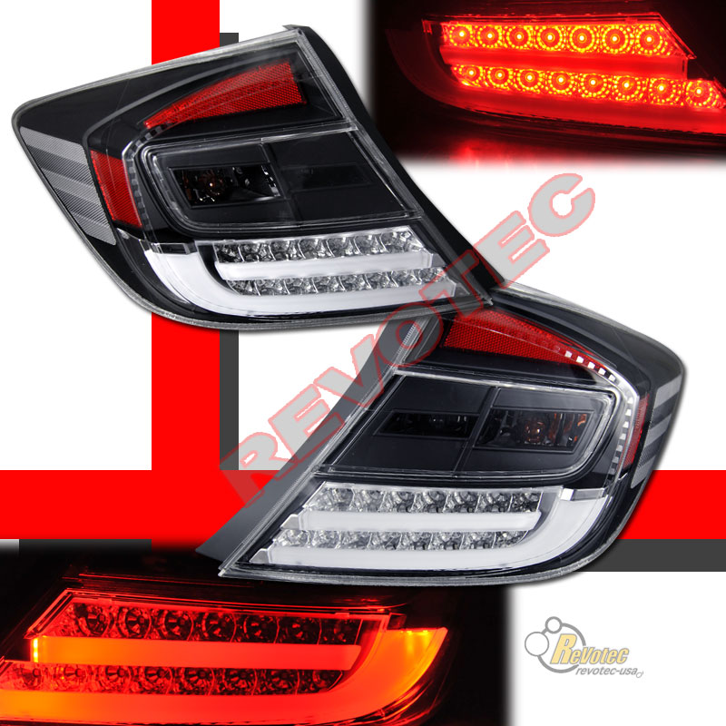 2012 Honda civic coupe black tail lights #2